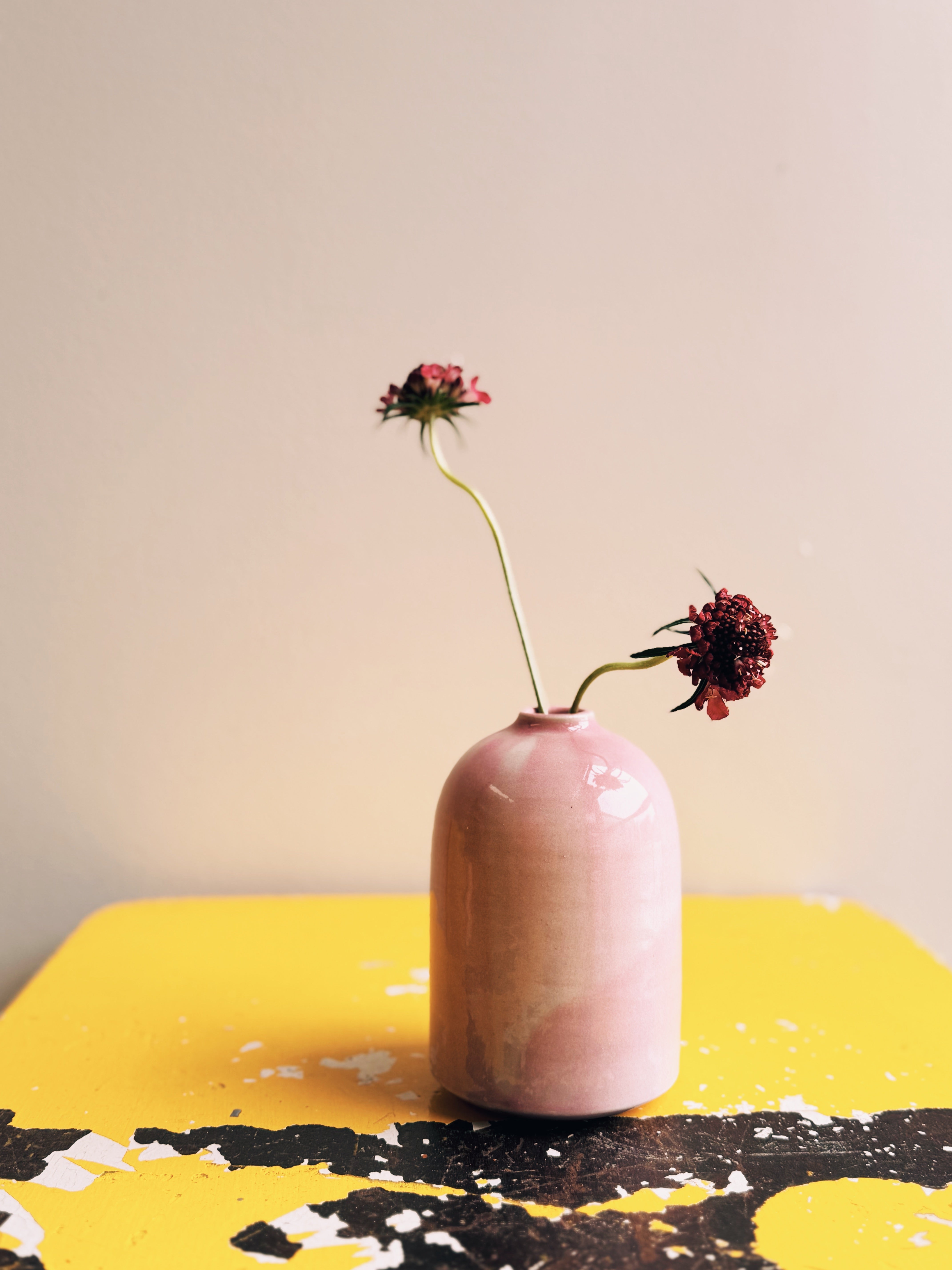 Tall Bud Vase - Dusty Pink