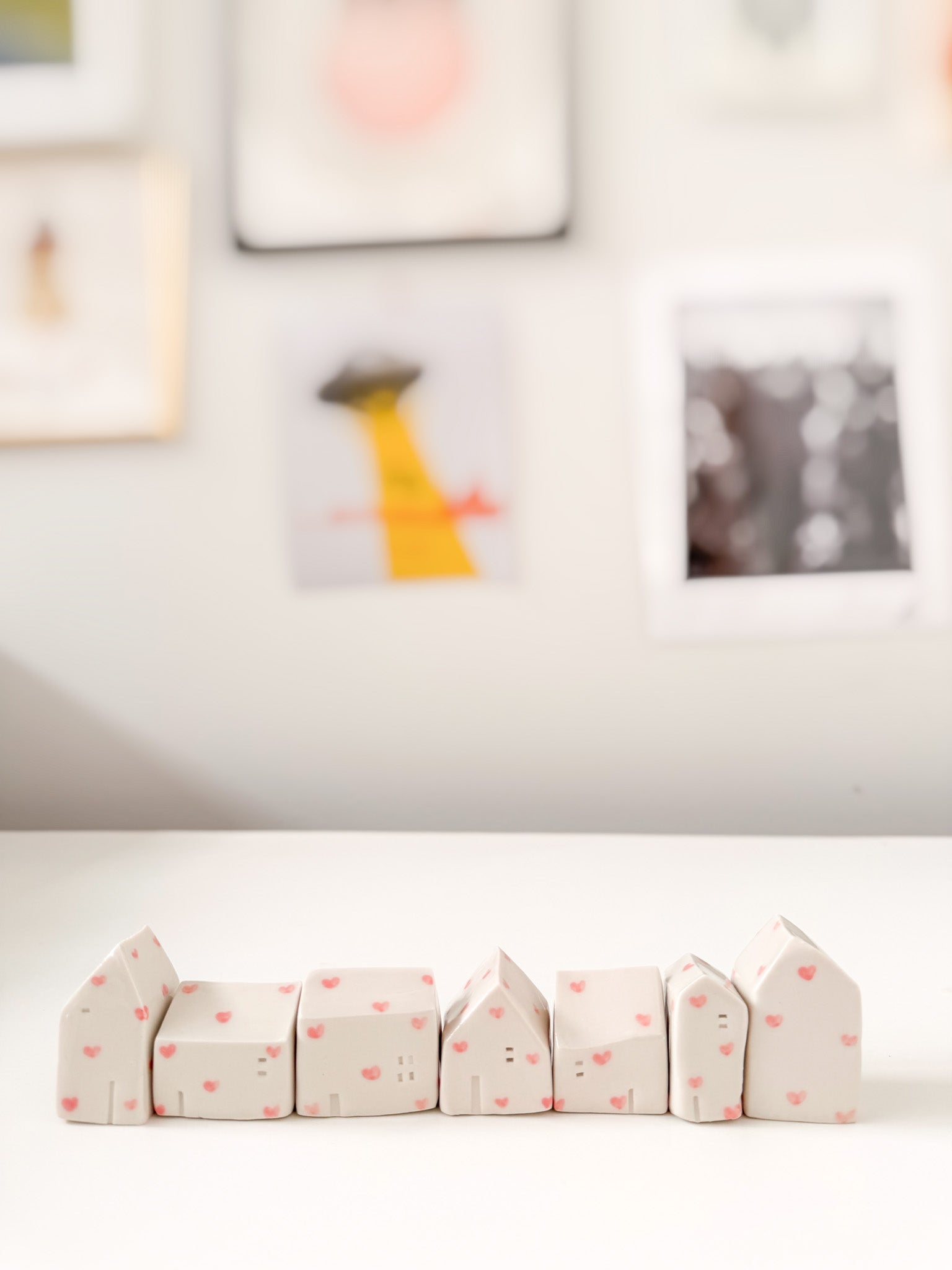 Little Pink Heart House - SET OF THREE** RESERVED**