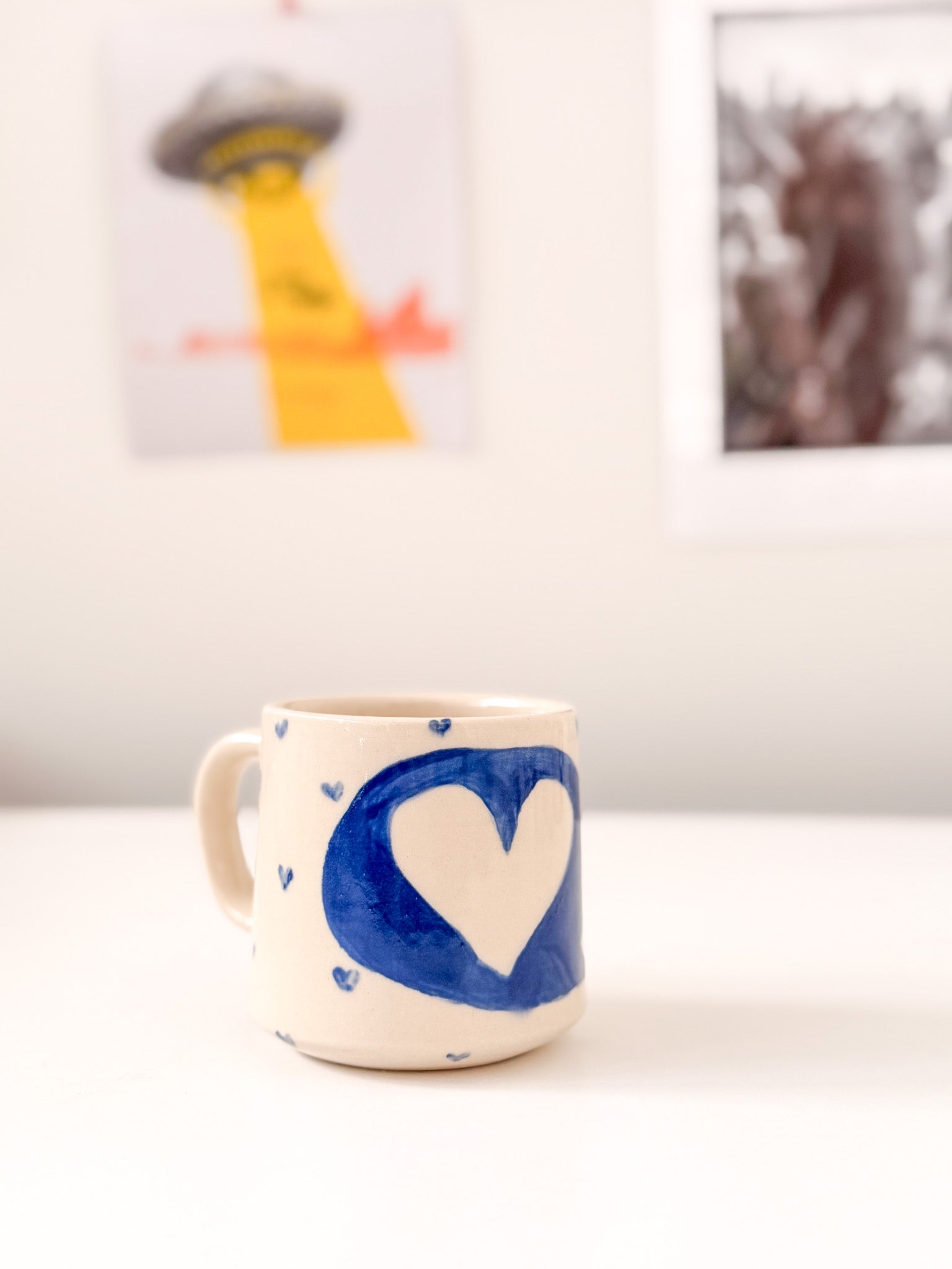 1/1 Indigo + Tiny indigo Heart Mug 12oz