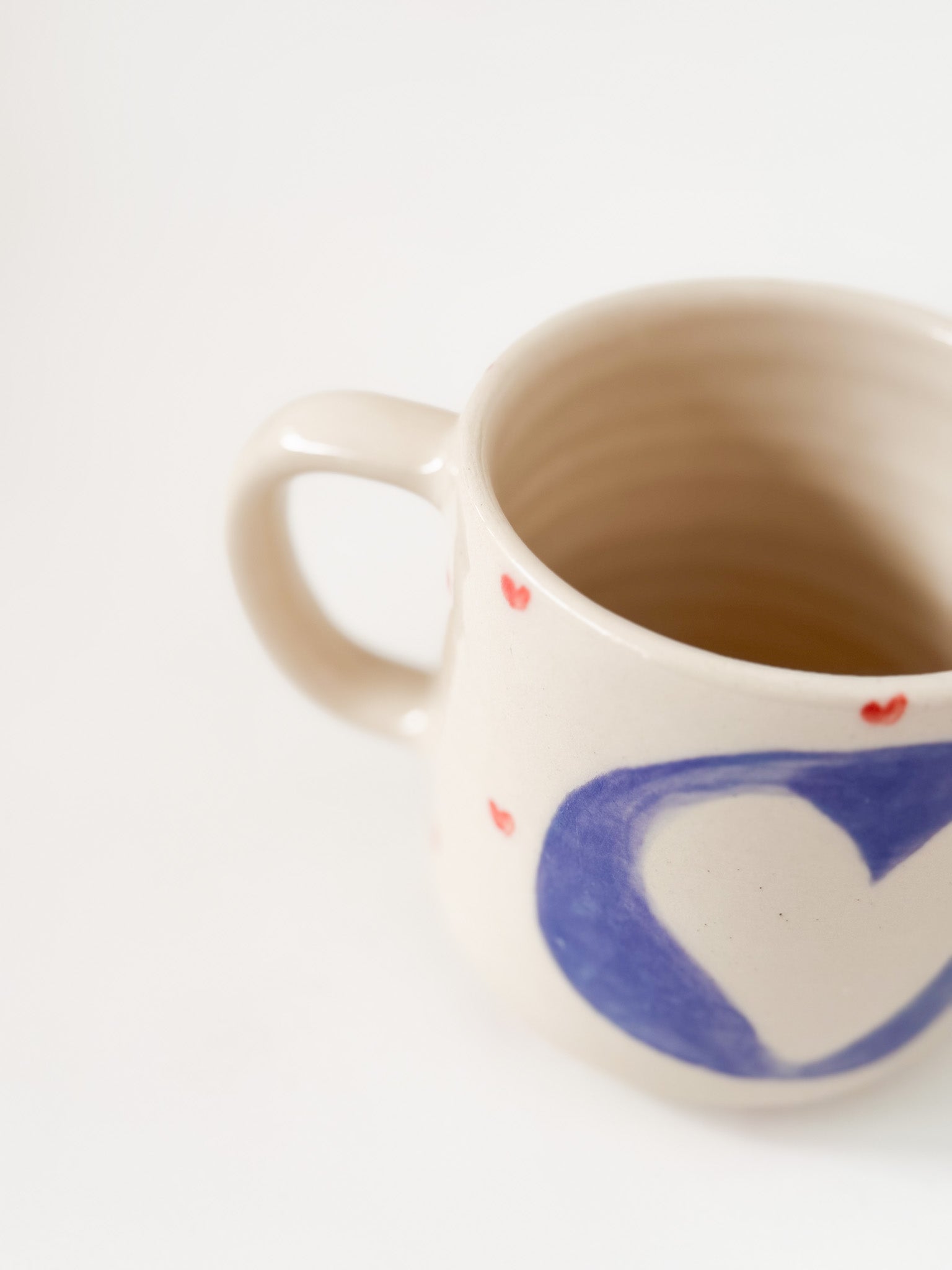 1/1 Lavender + Tiny Red Heart Mug 12oz