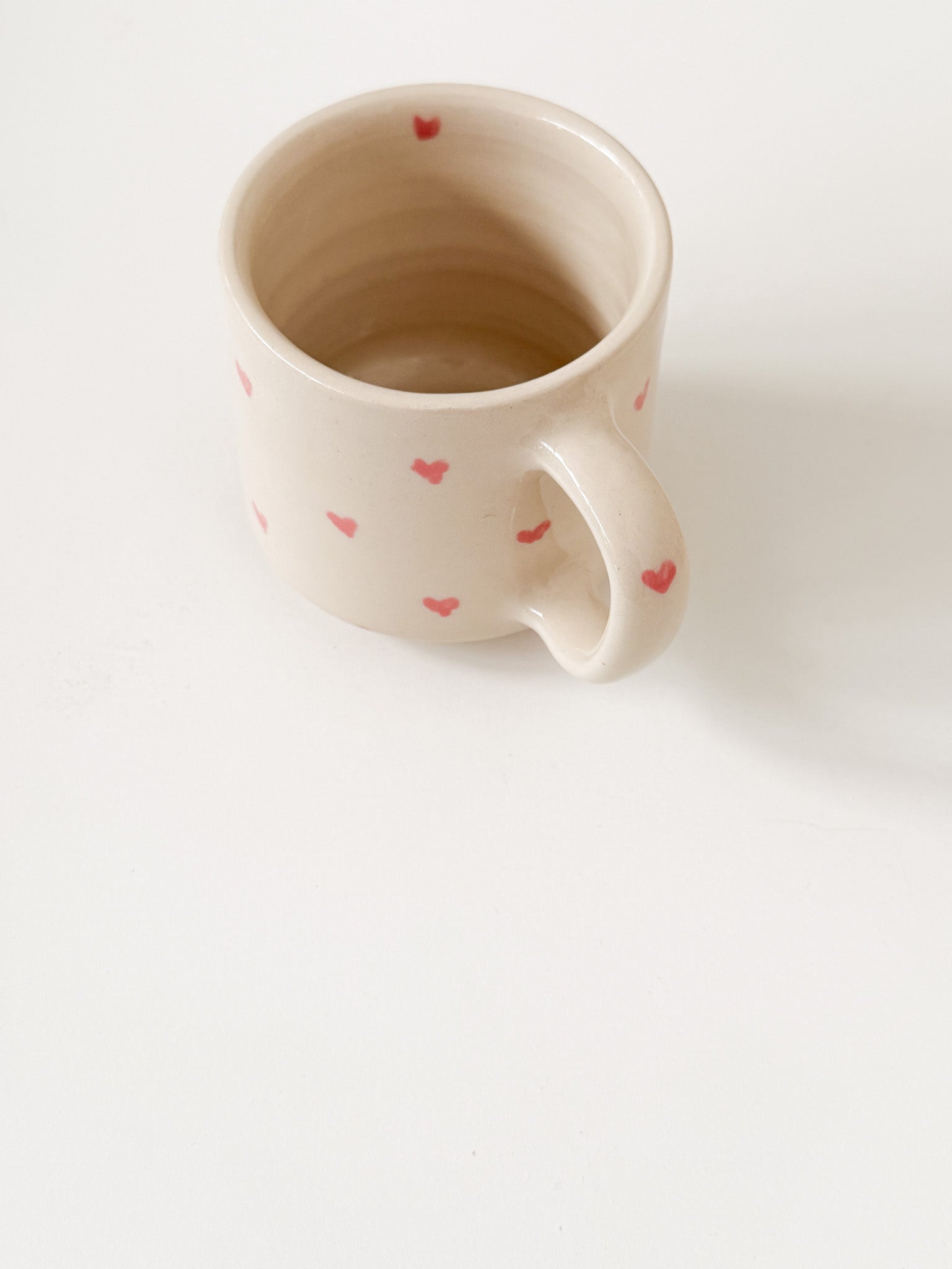 1/1 Pink + Tiny Pink Heart Mug 12oz