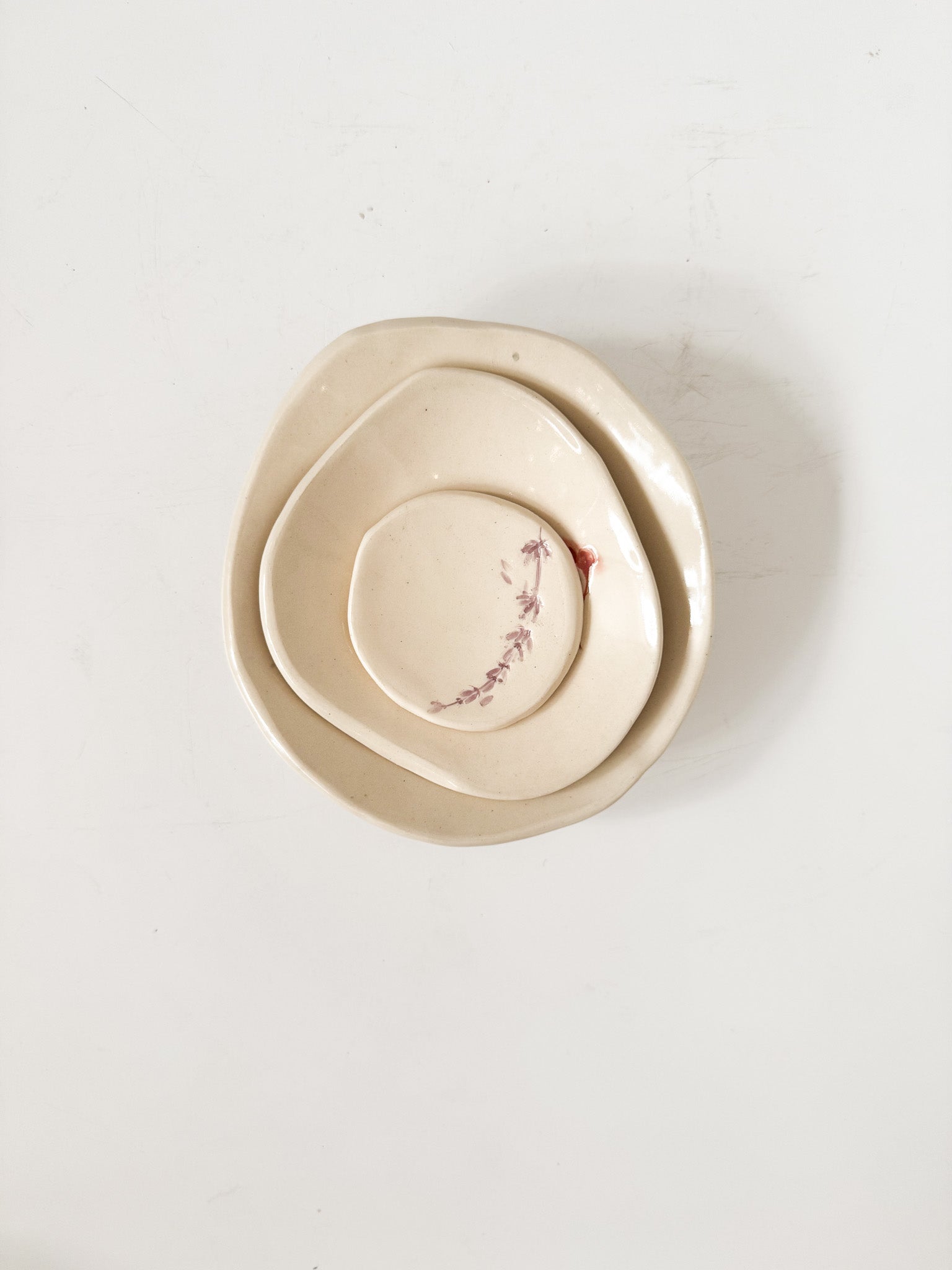 Floral little Dish Set 3