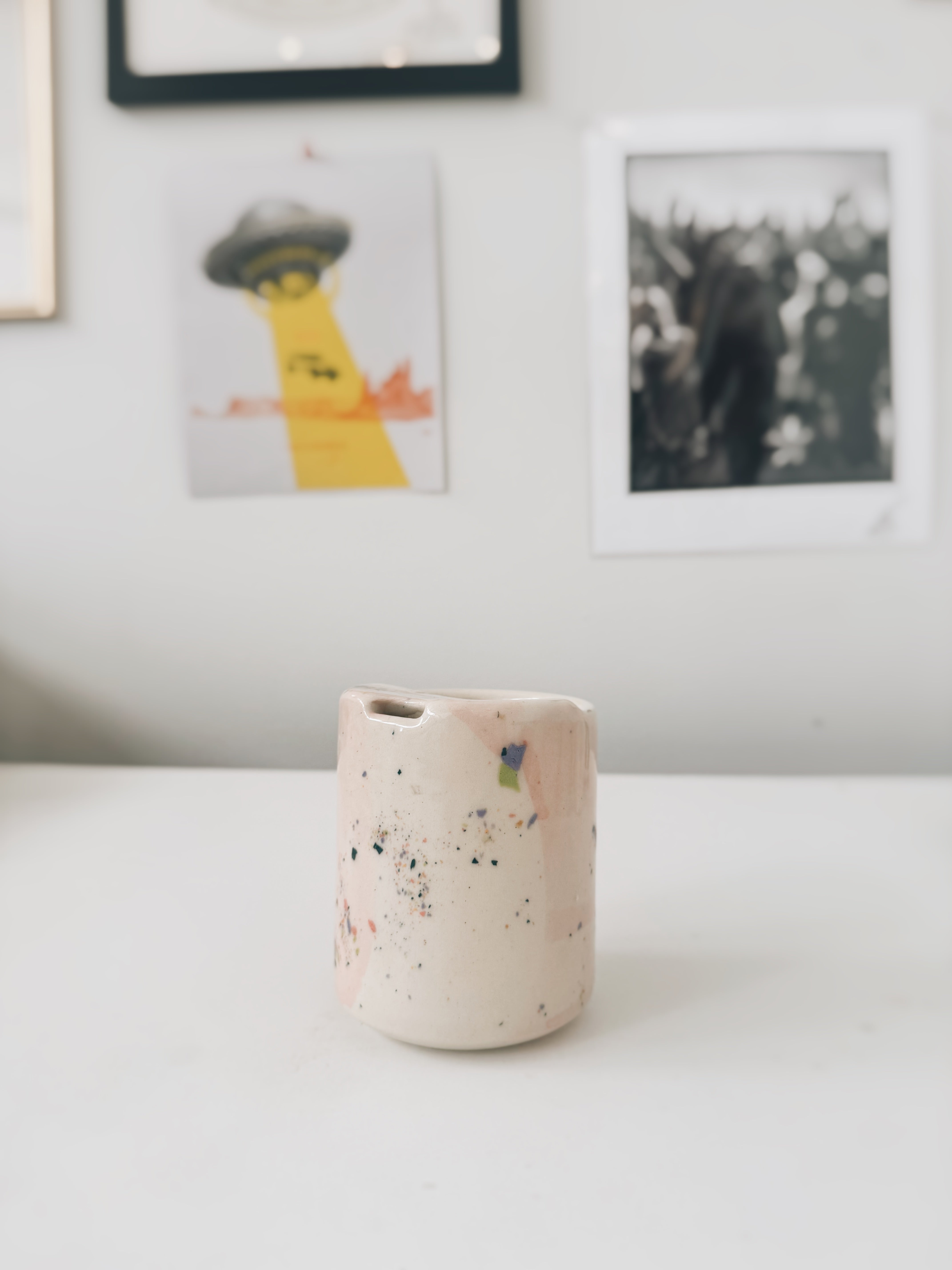 Confetti with a splash of pink Commuter Cup 10oz