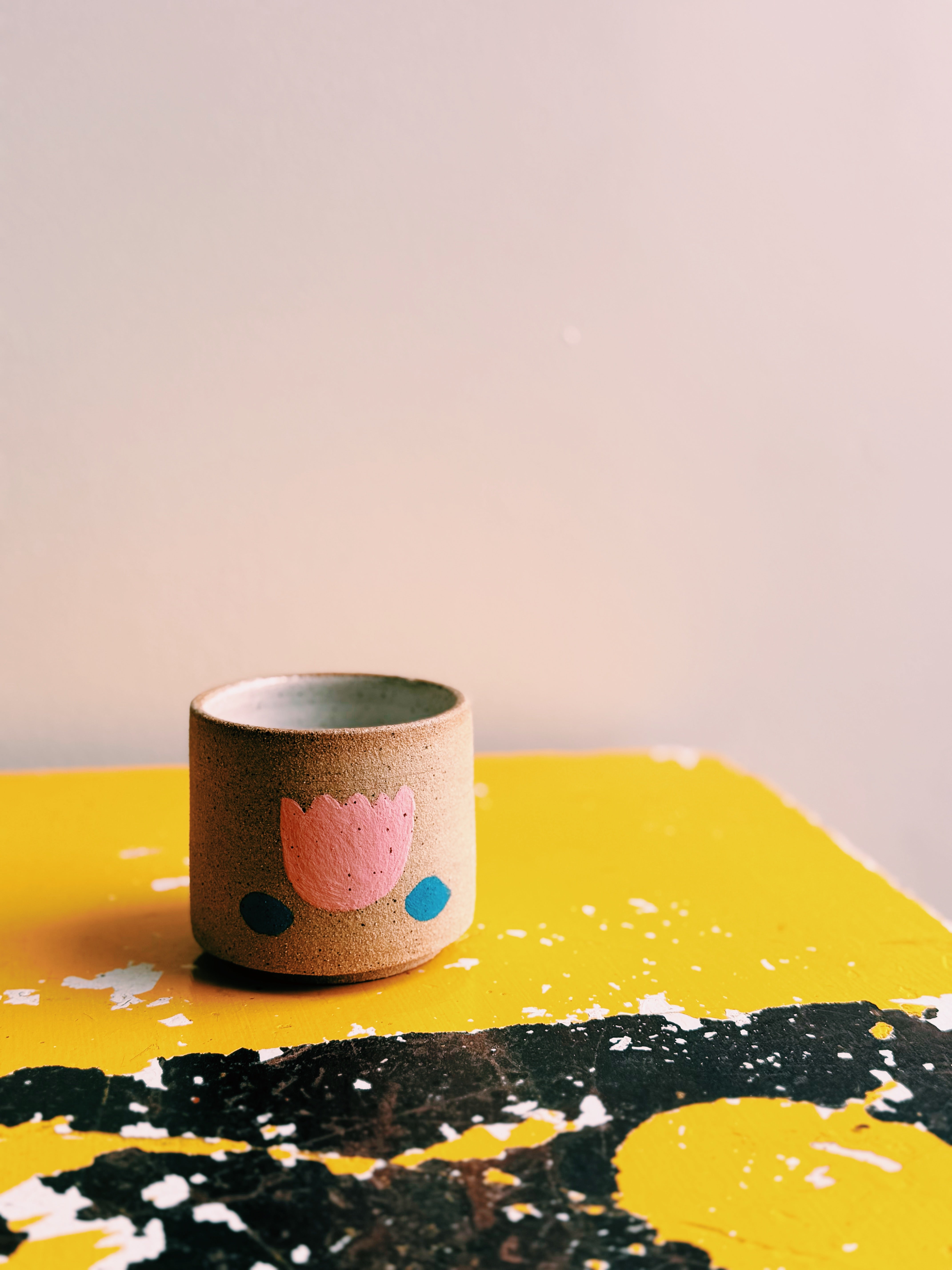 folk flower cup