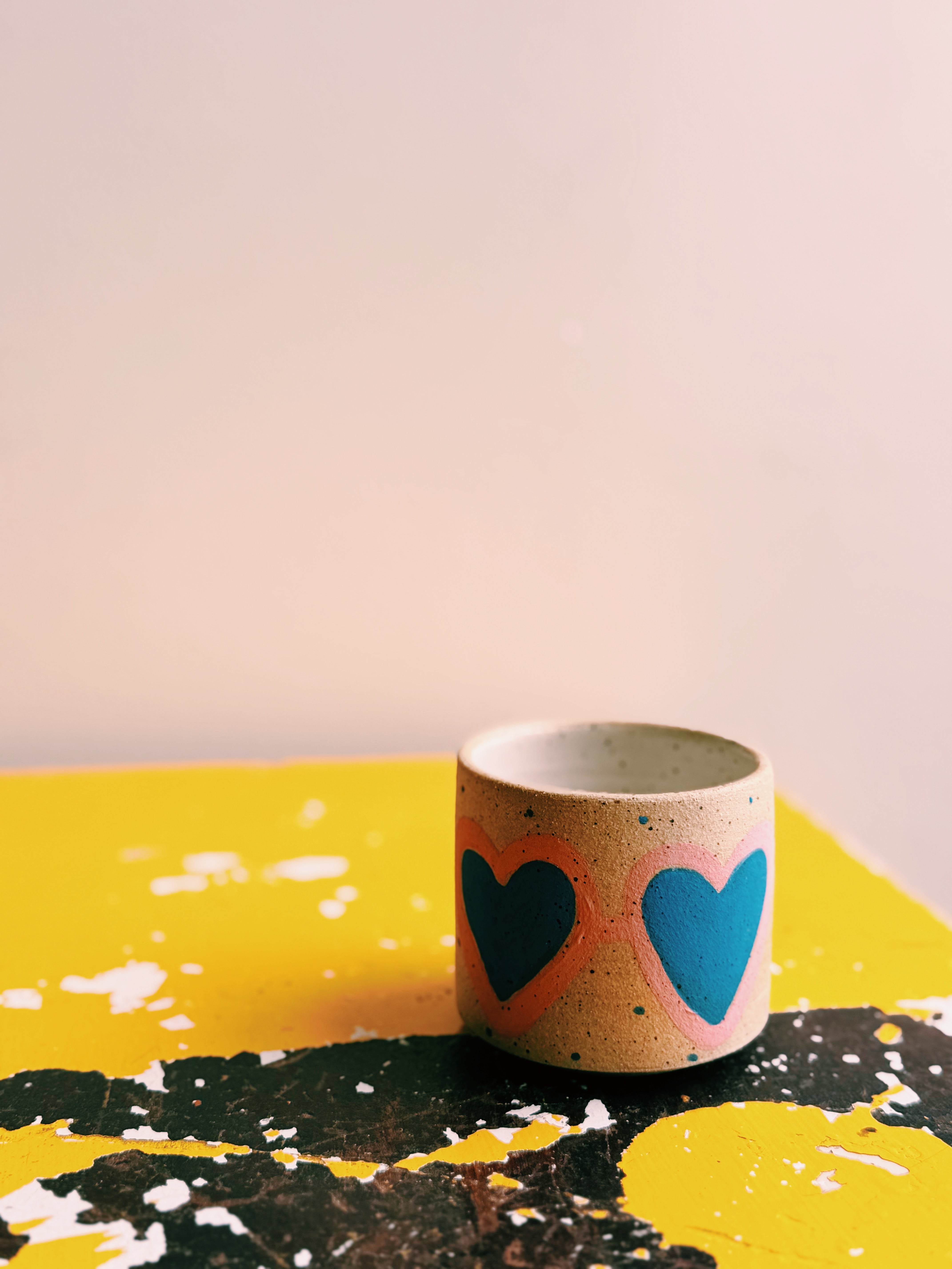 heart sunglasses cup