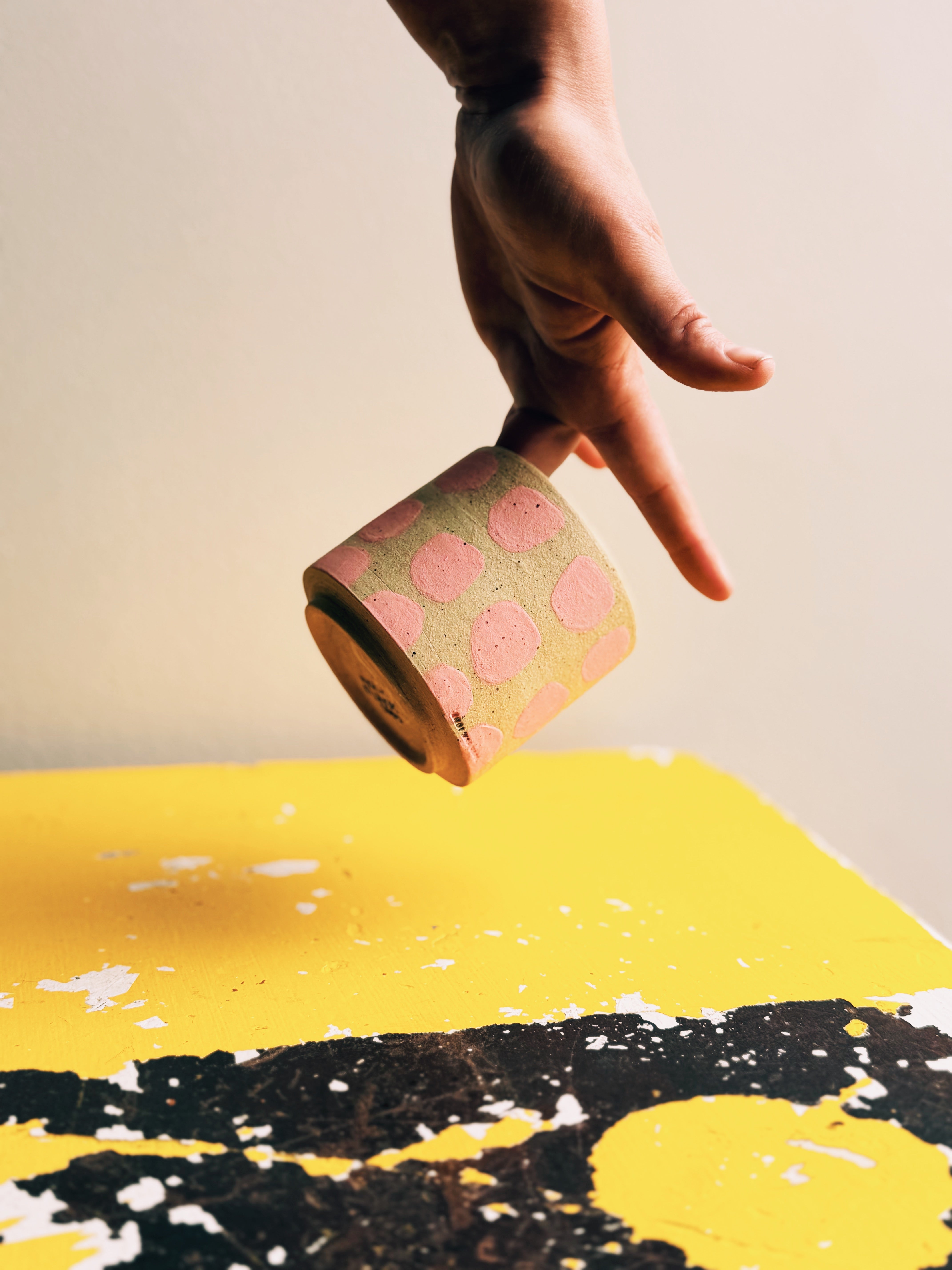 pink dot cup